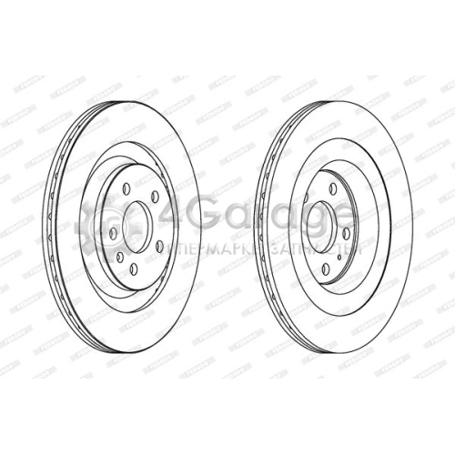 FERODO DDF1667C Тормозной диск PREMIER