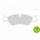 Комплект тормозных колодок дисковый тормоз PREMIER ECO FRICTION FERODO FDB584 в Москве
