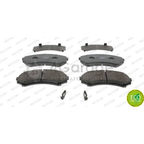 Комплект тормозных колодок дисковый тормоз PREMIER ECO FRICTION FERODO FDB1603 в Нижнем Новгороде