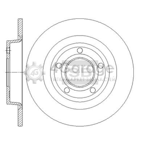 Hi-Q (SANGSIN) SD4427 Тормозной диск