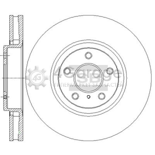 Hi-Q (SANGSIN) SD4247 Тормозной диск