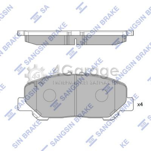 Hi-Q (SANGSIN) SP2183 Комплект тормозных колодок передние