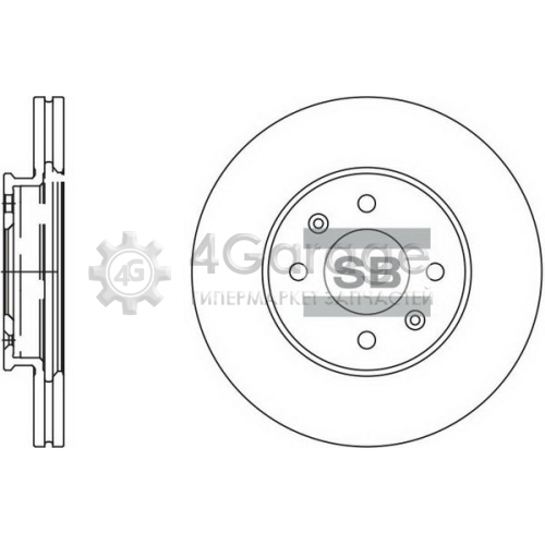 Hi-Q (SANGSIN) SD2039 Тормозной диск