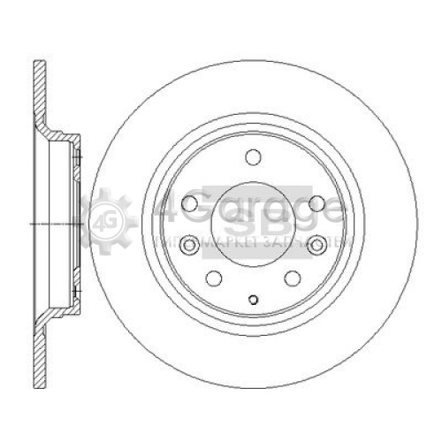 Hi-Q (SANGSIN) SD4412 Тормозной диск