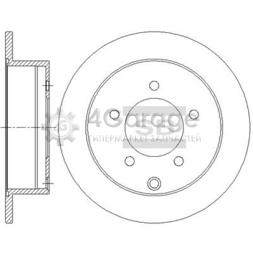 Hi-Q (SANGSIN) SD4333 Тормозной диск