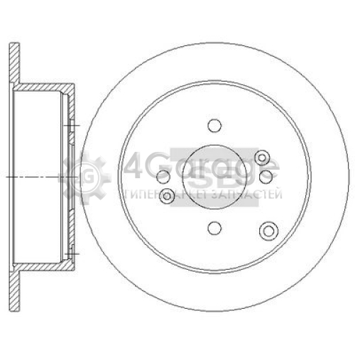 Hi-Q (SANGSIN) SD1080 Тормозной диск