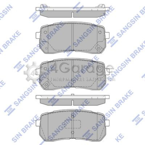 Hi-Q (SANGSIN) SP1192 Комплект тормозных колодок дисковый тормоз