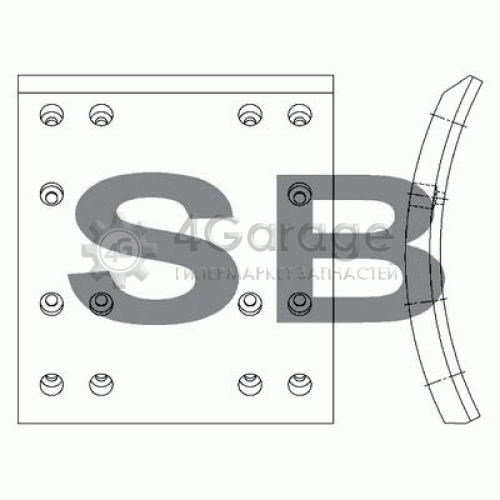 Комплект тормозных башмаков барабанные тормоза Hi-Q (SANGSIN) SL206 в Москве