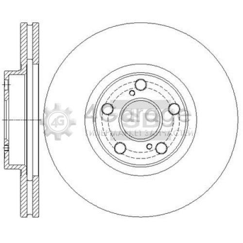 Hi-Q (SANGSIN) SD4046 Тормозной диск