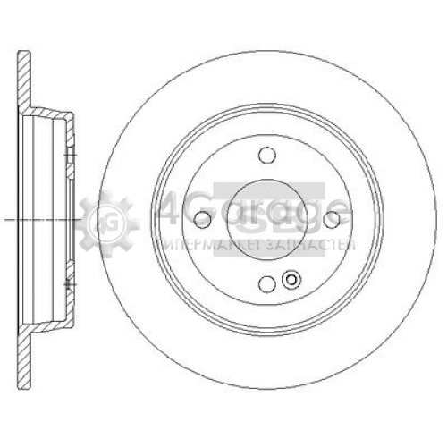 Hi-Q (SANGSIN) SD1087 Тормозной диск