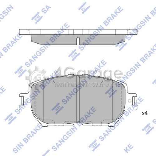Hi-Q (SANGSIN) SP2037 Комплект тормозных колодок передние