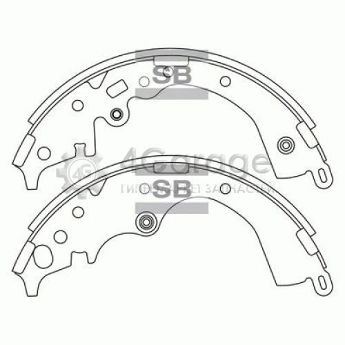 Hi-Q (SANGSIN) SA168 Комплект тормозных колодок