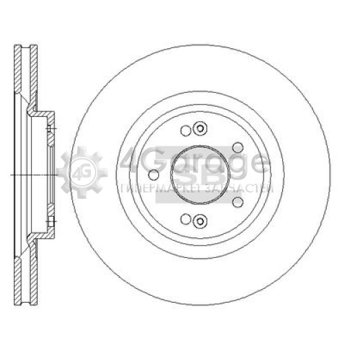 Hi-Q (SANGSIN) SD1091 Тормозной диск