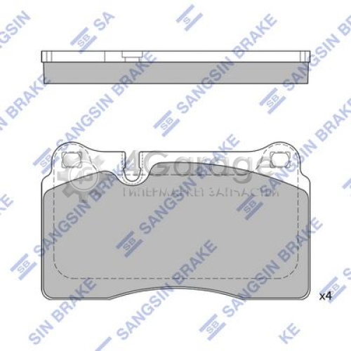 Hi-Q (SANGSIN) SP2231 Комплект тормозных колодок передние
