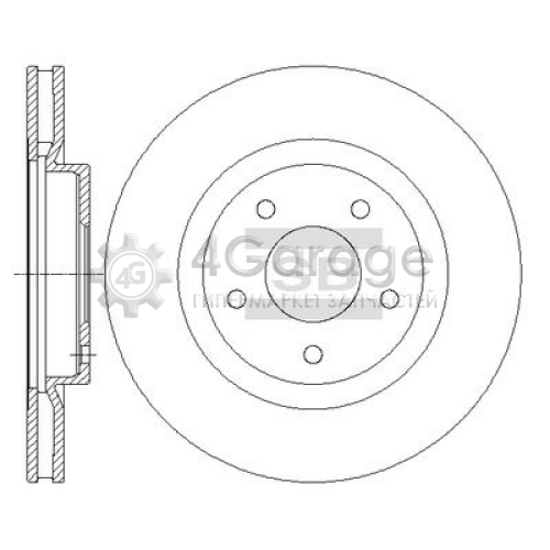 Hi-Q (SANGSIN) SD4240 Тормозной диск