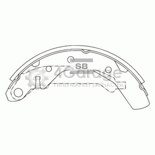 Hi-Q (SANGSIN) SA086 Комплект тормозных колодок