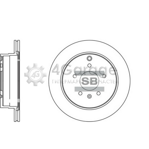 Hi-Q (SANGSIN) SD3039 Тормозной диск