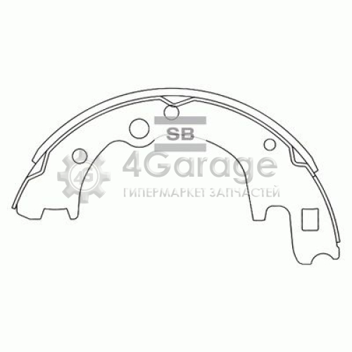 Hi-Q (SANGSIN) SA045 Комплект тормозных колодок