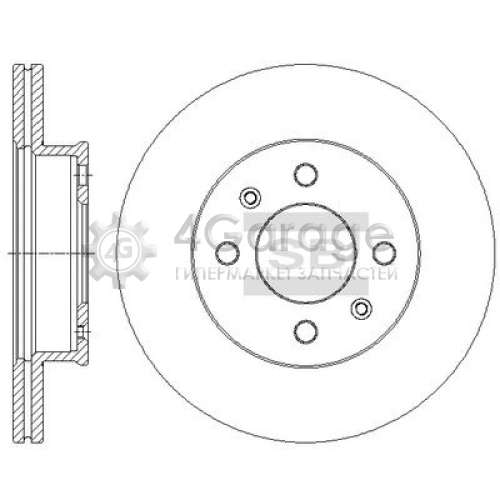 Hi-Q (SANGSIN) SD1090 Тормозной диск