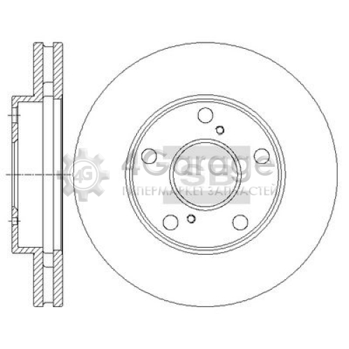 Hi-Q (SANGSIN) SD4032 Тормозной диск