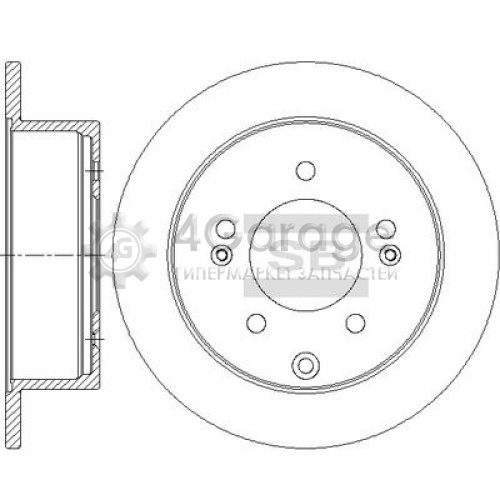 Hi-Q (SANGSIN) SD2042 Тормозной диск