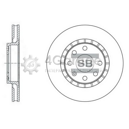 Hi-Q (SANGSIN) SD3003 Тормозной диск