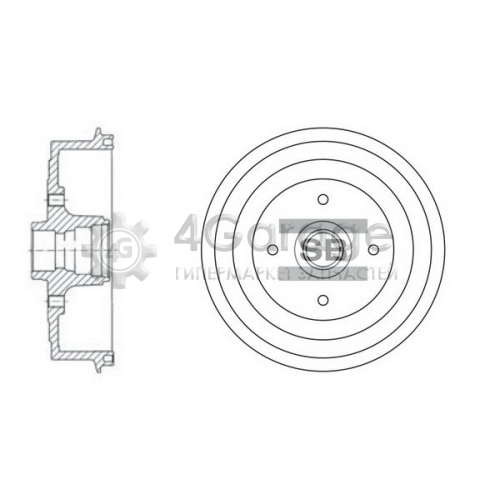 Hi-Q (SANGSIN) SD3036 Тормозной барабан