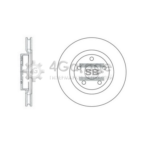 Hi-Q (SANGSIN) SD4021 Тормозной диск