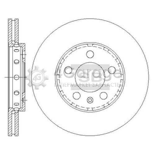 Hi-Q (SANGSIN) SD5401 Тормозной диск