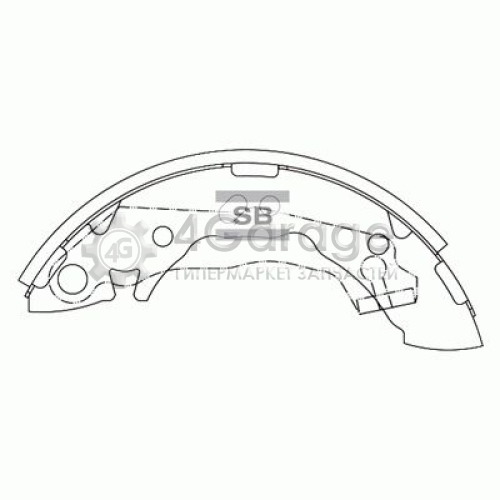 Hi-Q (SANGSIN) SA047 Комплект тормозных колодок