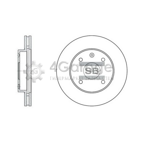 Hi-Q (SANGSIN) SD3017 Тормозной диск