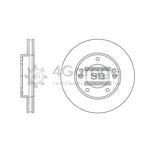 Hi-Q (SANGSIN) SD2026 Тормозной диск