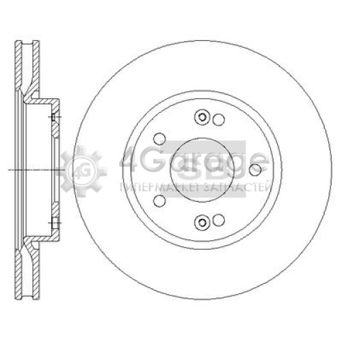 Hi-Q (SANGSIN) SD1074 Тормозной диск