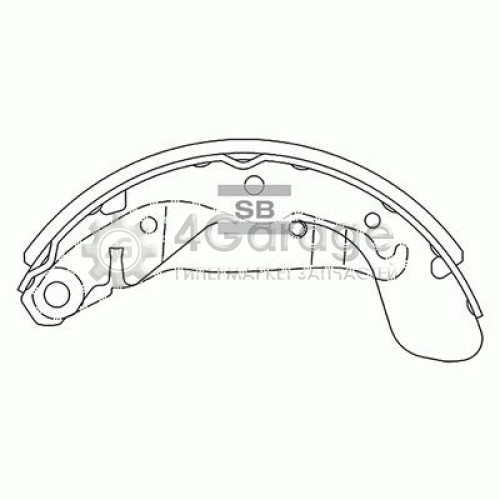 Hi-Q (SANGSIN) SA055NEW Комплект тормозных колодок