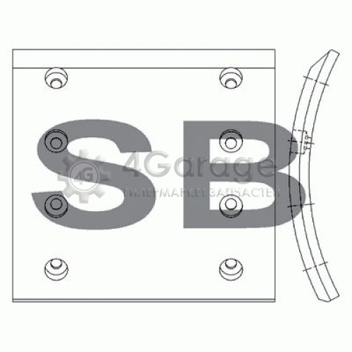 Hi-Q (SANGSIN) SL214 Комплект тормозных башмаков барабанные тормоза