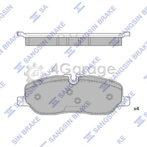 Hi-Q (SANGSIN) SP2236 Комплект тормозных колодок передние