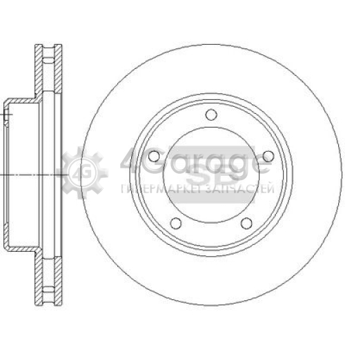 Hi-Q (SANGSIN) SD4037 Тормозной диск