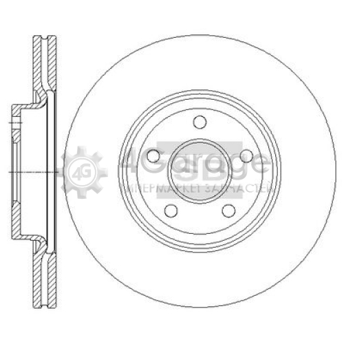 Hi-Q (SANGSIN) SD5313 Тормозной диск