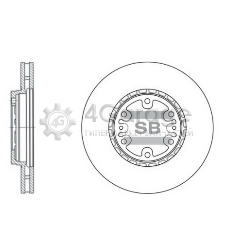 Hi-Q (SANGSIN) SD1061 Тормозной диск