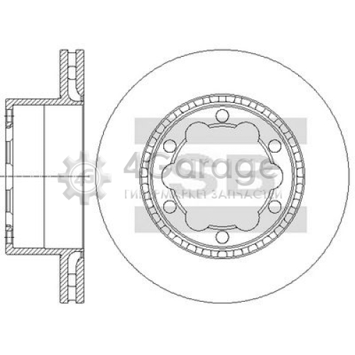 Hi-Q (SANGSIN) SD5603 Тормозной диск