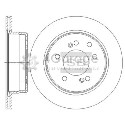 Hi-Q (SANGSIN) SD3043 Тормозной диск