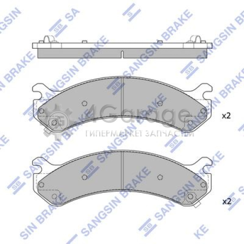 Hi-Q (SANGSIN) SP1309 Комплект тормозных колодок передний