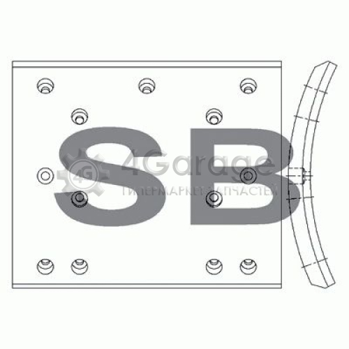 Hi-Q (SANGSIN) SL210 Комплект тормозных башмаков барабанные тормоза