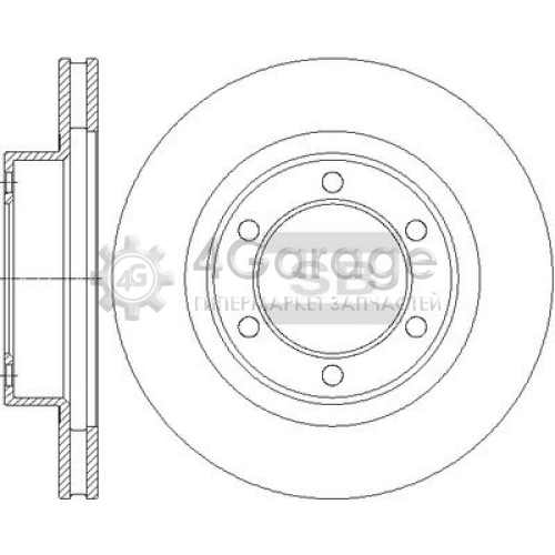 Hi-Q (SANGSIN) SD4044 Тормозной диск