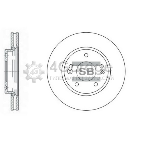 Hi-Q (SANGSIN) SD1019 Тормозной диск