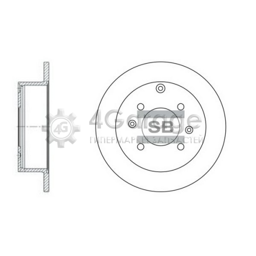 Hi-Q (SANGSIN) SD1047 Тормозной диск