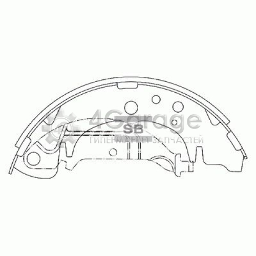 Hi-Q (SANGSIN) SA020 Комплект тормозных колодок