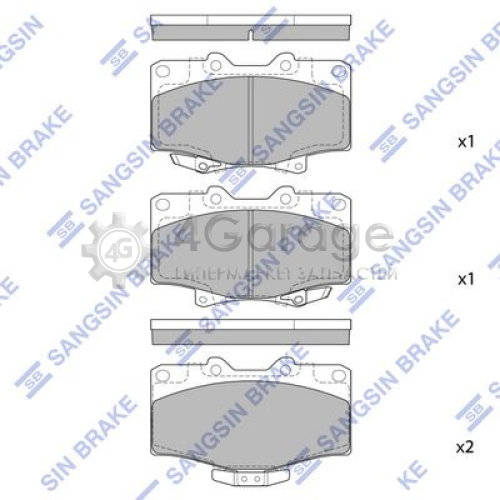 Hi-Q (SANGSIN) SP1420 Комплект тормозных колодок передний