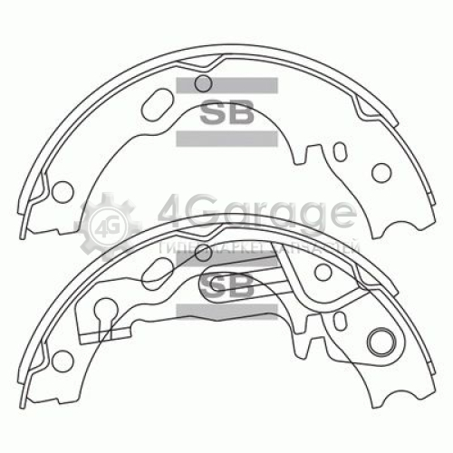 Hi-Q (SANGSIN) SA159 Комплект тормозных колодок