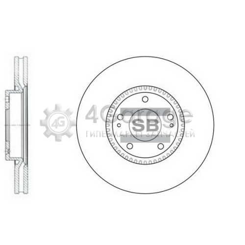 Hi-Q (SANGSIN) SD1069 Тормозной диск